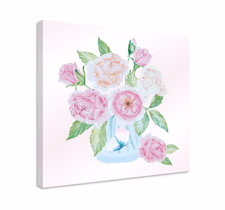 Leinwandbild blumiges bouquet arrangement - TenStickers