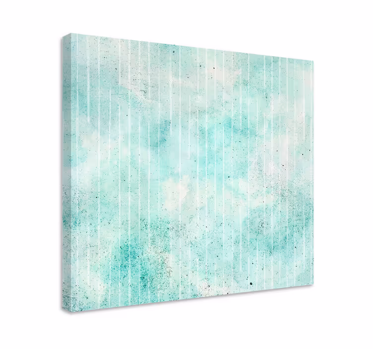 Leinwandbild abstrakt weiche aqua-textur - TenStickers