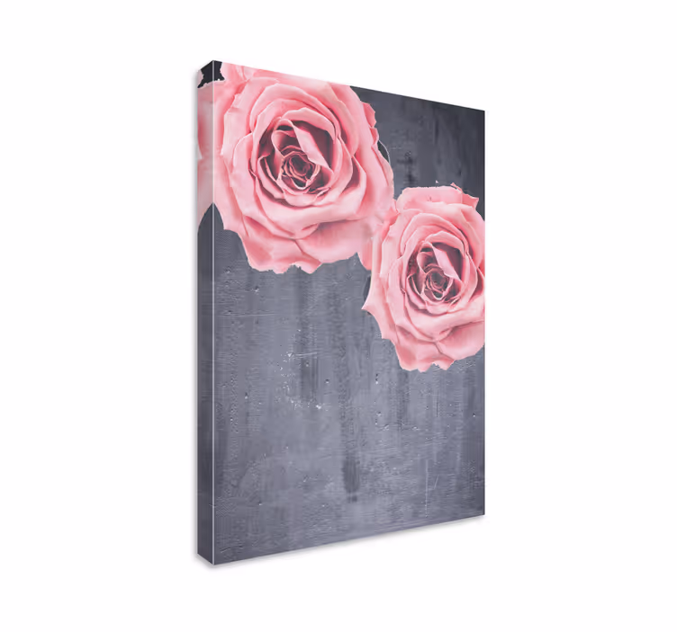 Leinwandbild Blume Elegantes feminines rosa rosen-design - TenStickers