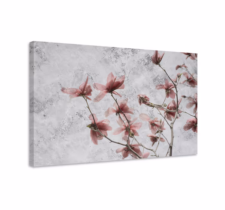 Leinwandbild Blume Elegantes magnolien-design im glamour-stil - TenStickers