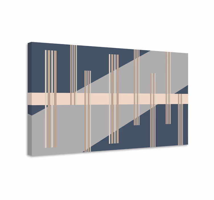 Wandbilder modern geometrische linienstruktur - TenStickers