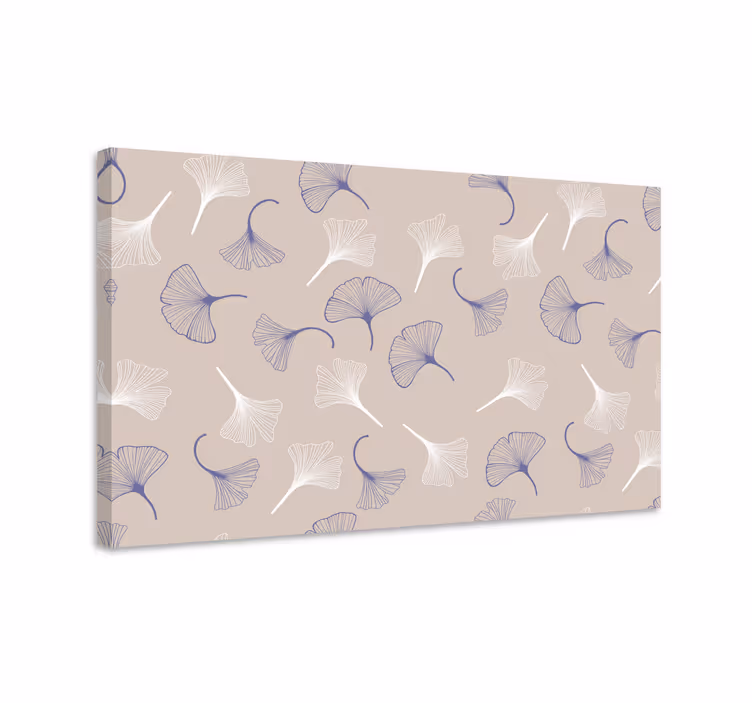 Leinwandbild gingko blatt muster - TenStickers