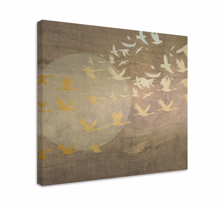 Leinwandbild vogel vogelschar - TenStickers