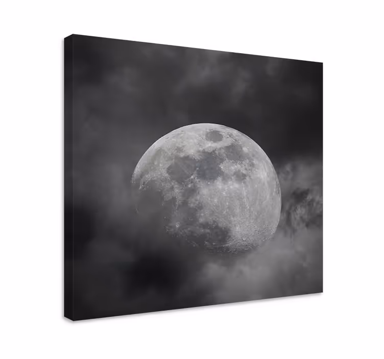 Leinwandbild ornament mysteriöse mondwolken - TenStickers