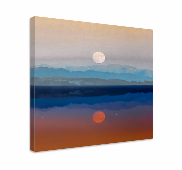 Wandbilder Landschaft Weltraum schönes monddesign - TenStickers