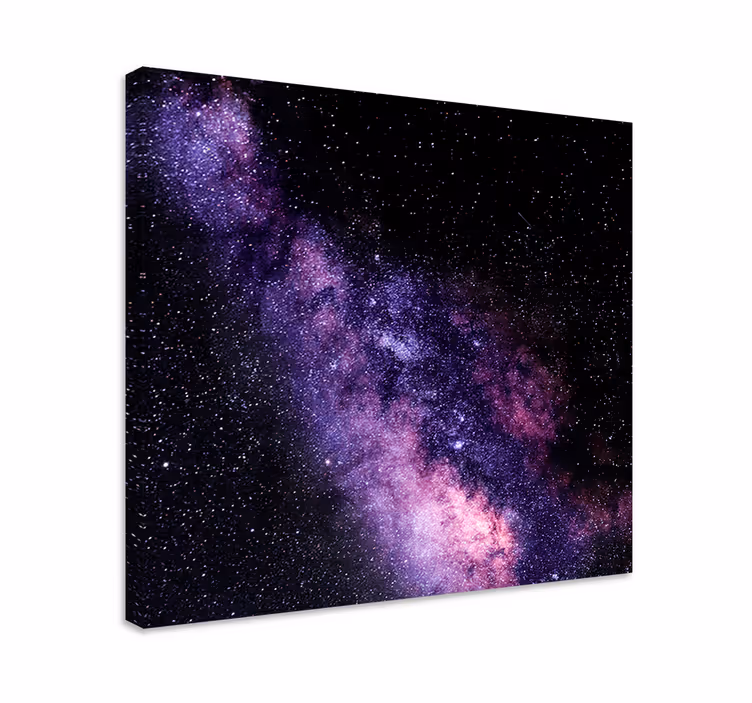 Wandbilder Landschaft Schöne lila aussicht auf den weltraum - TenStickers