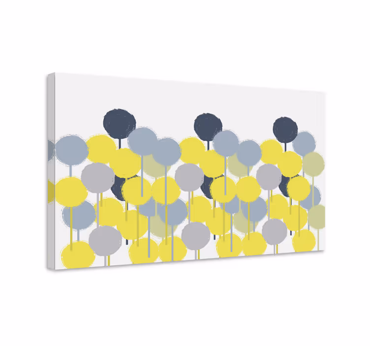 Geometrische wandbilder mit kreisförmigem muster - TenStickers