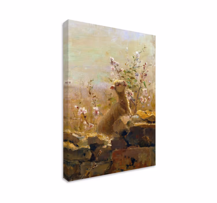 Wandbild Tier begegnung mit schafen - TenStickers