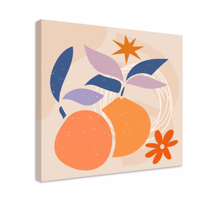 Leinwandbild Obst zitrusfruchtzusammensetzung - TenStickers