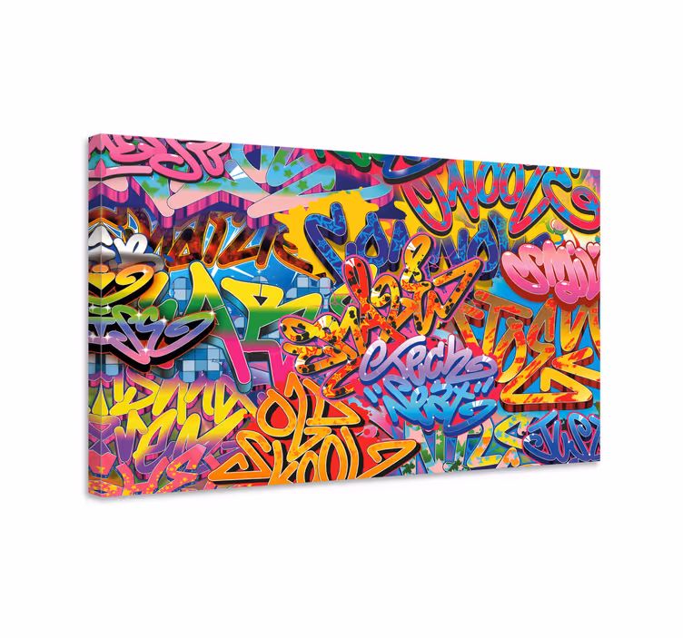 Wandbilder modern Buntes graffiti-maldesign - TenStickers