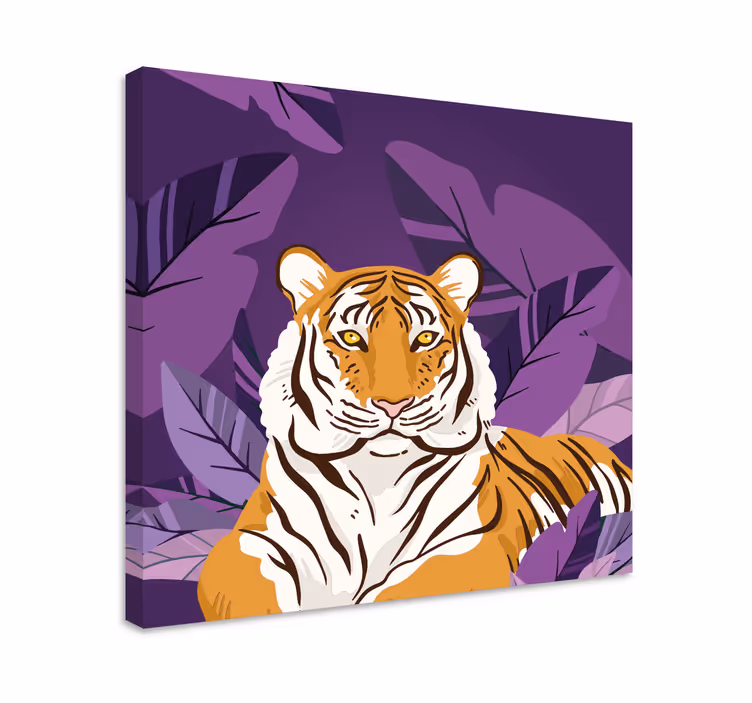 Leinwandbild Kinderzimmer Stolzer Tiger - TenStickers