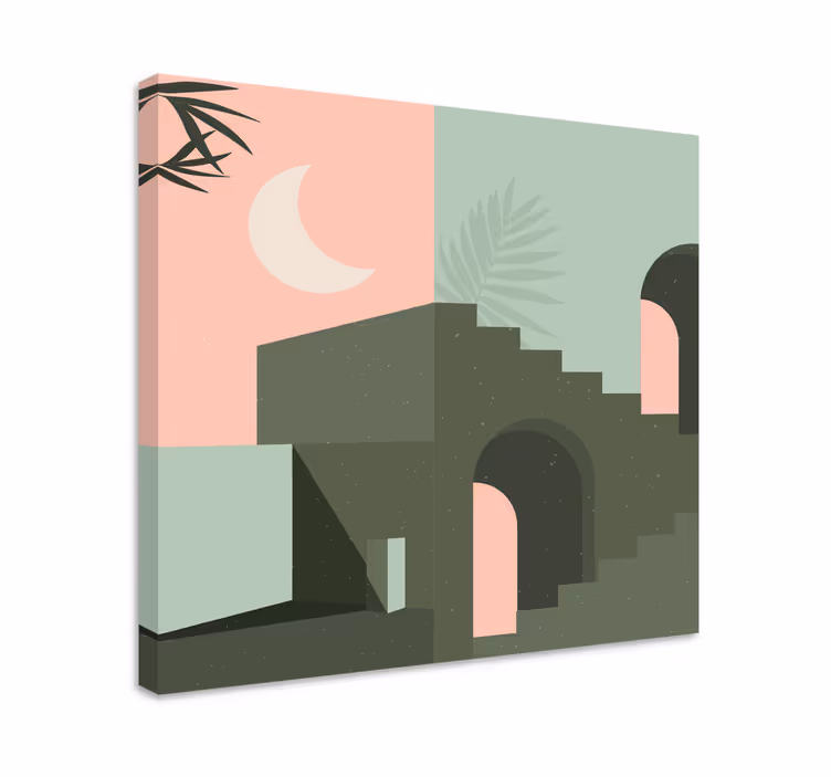Wandbilder modern architektonische abstraktion - TenStickers