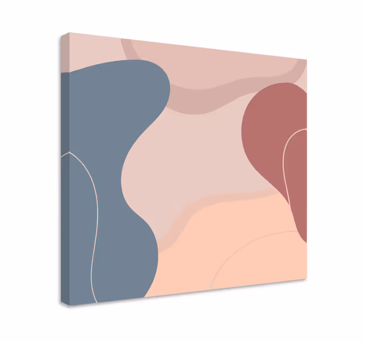 Wandbilder modern in harmonischen organischen formen - TenStickers