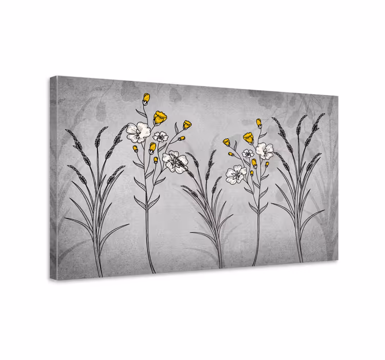 Leinwandbild botanisches blumendesign - TenStickers
