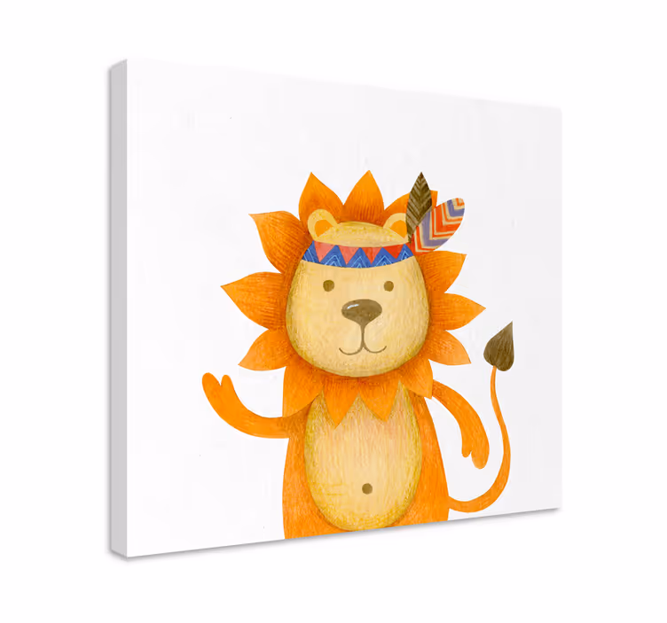 Wandbild tier freundlicher löwencharakter - TenStickers