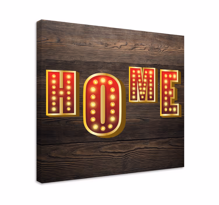 Wandbilder sprüche für ihr zuhause lichtzeichen - TenStickers