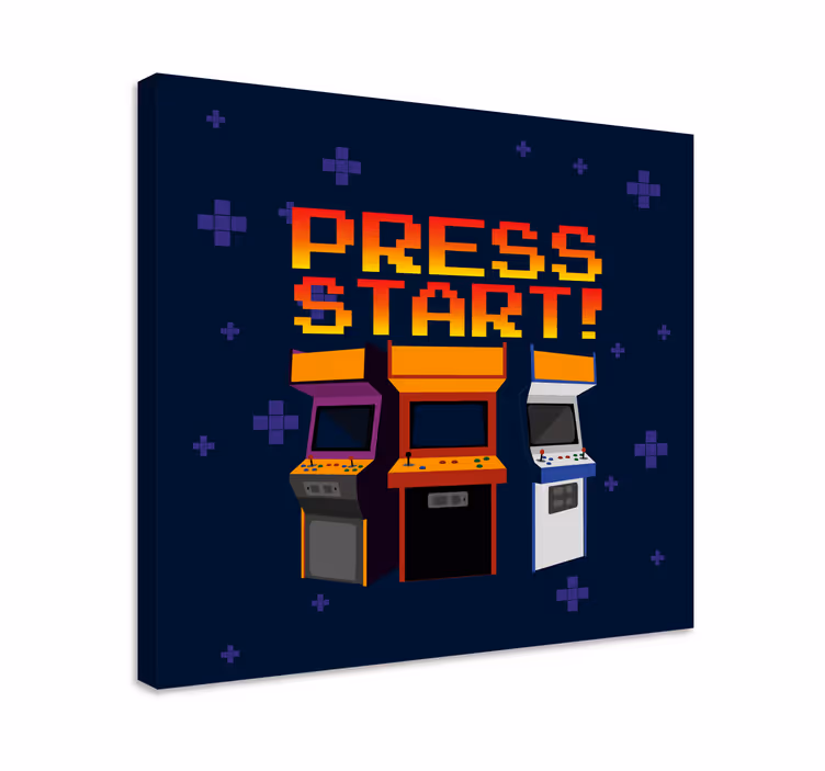 Wandbild gaming retro spielhallenautomaten - TenStickers