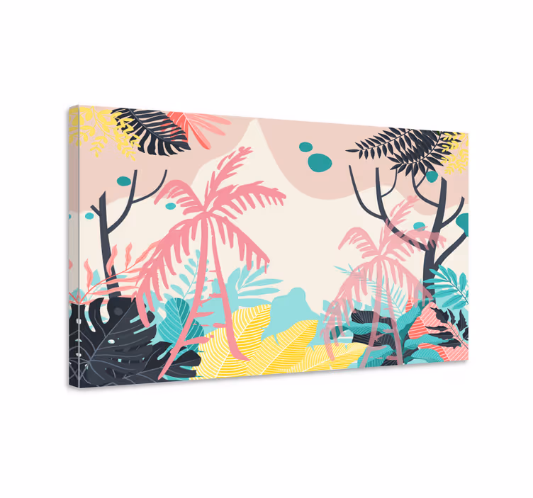 Leinwandbild tropische naturszene - TenStickers