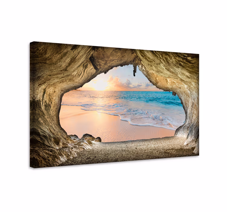 Wandbilder landschaft höhlenstrand blick - TenStickers