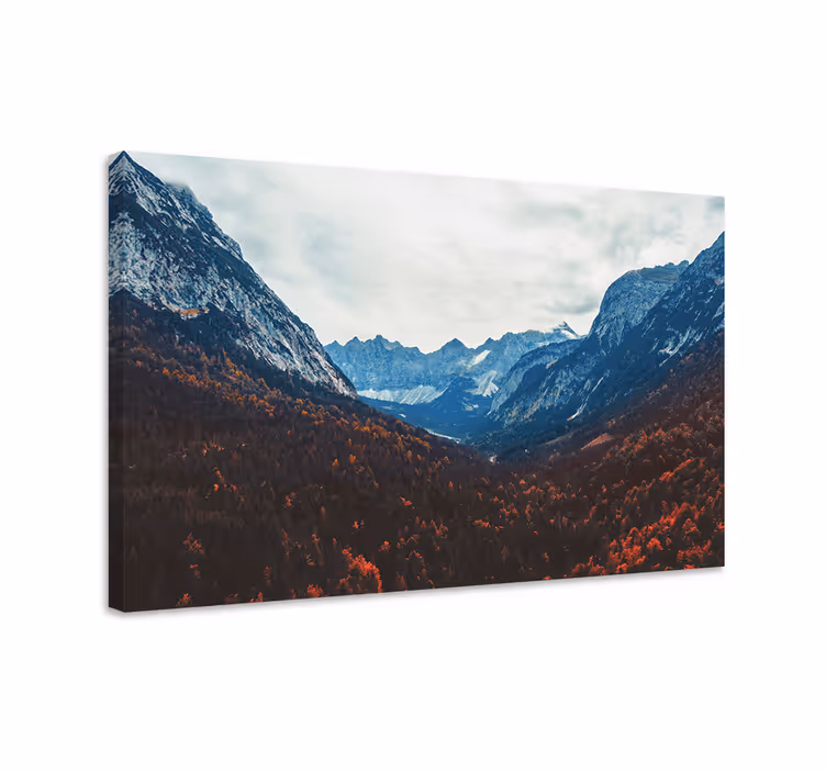 Wandbilder landschaft bergtal aussicht - TenStickers