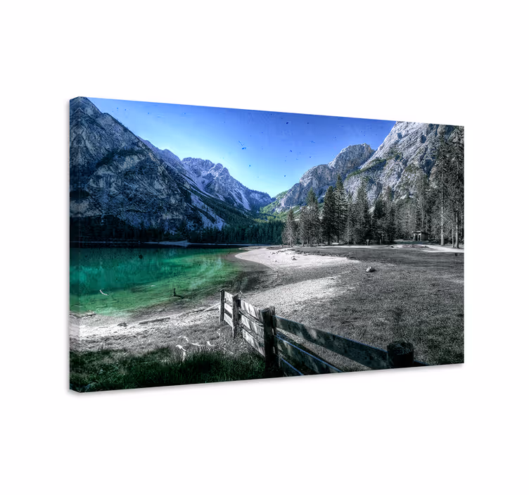 Wandbilder landschaft bergsee ruhe - TenStickers