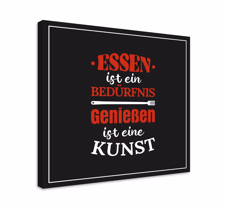 Wandbilder Essen ist ein Bedürfnis - TenStickers