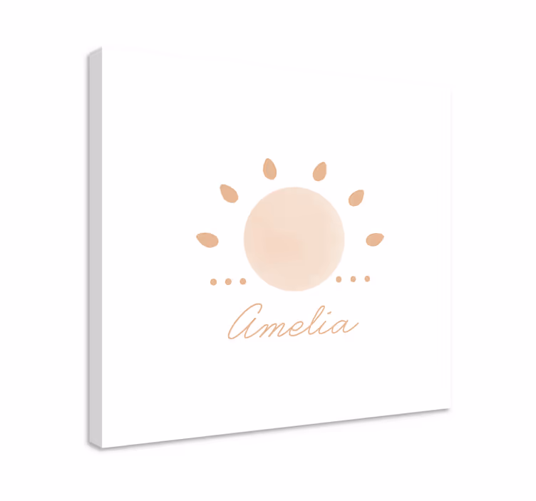 Leinwandbild skandinavisch Abstrakte minimale sonne - TenStickers