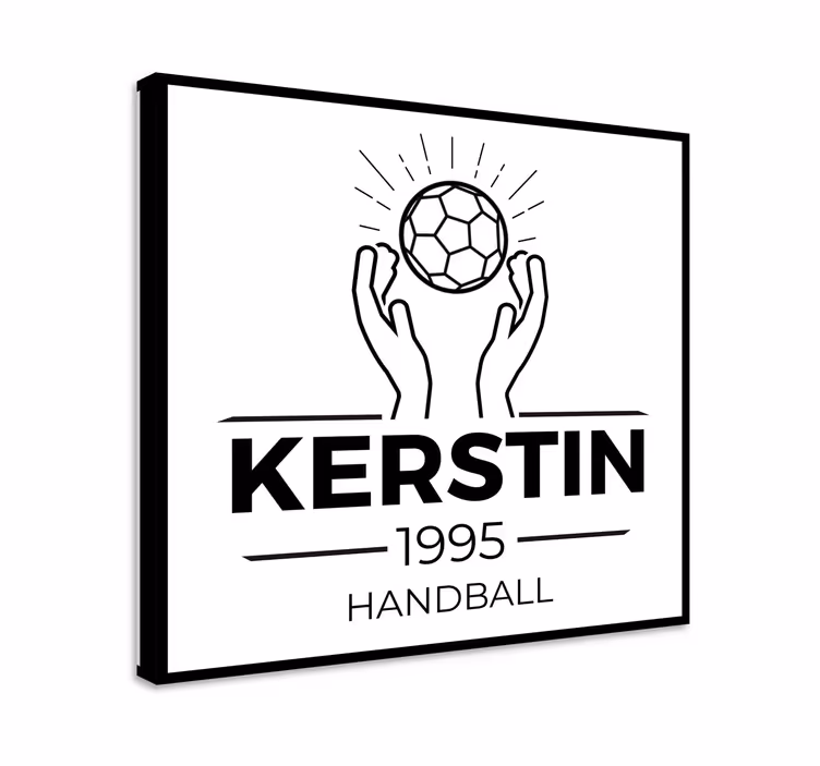 Leinwandbild Jugendliche personalisiertes handball-design - TenStickers