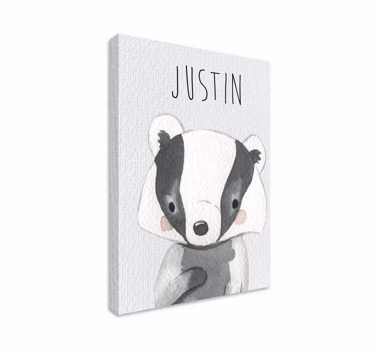 Leinwandbild Kinderzimmer babydachs mit namen - TenStickers