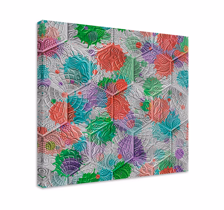 Wandbilder Vintage Gaudi Fliesen - TenStickers