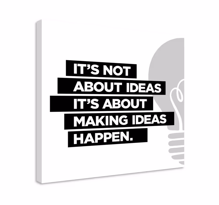 Wandbild Motivation ideen sind wie Sterne. Sie sind unendlich und - TenStickers