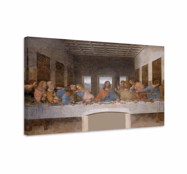 Kunst auf Leinwand das letzte Abendmahl ist ein berühmtes Gemälde - TenStickers