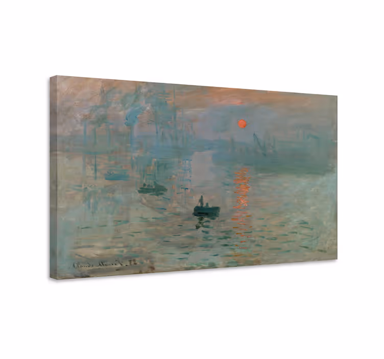 Kunst auf Leinwand "Monets Eindruck Sonnenaufgang" - TenStickers