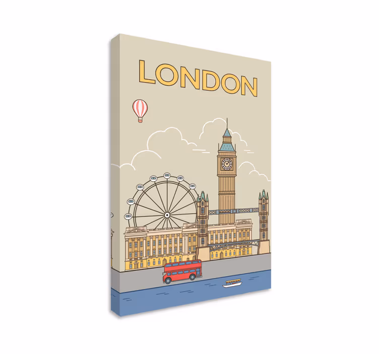 Leinwandbild london ist eine Stadt in Großbritannien, die als ein - TenStickers