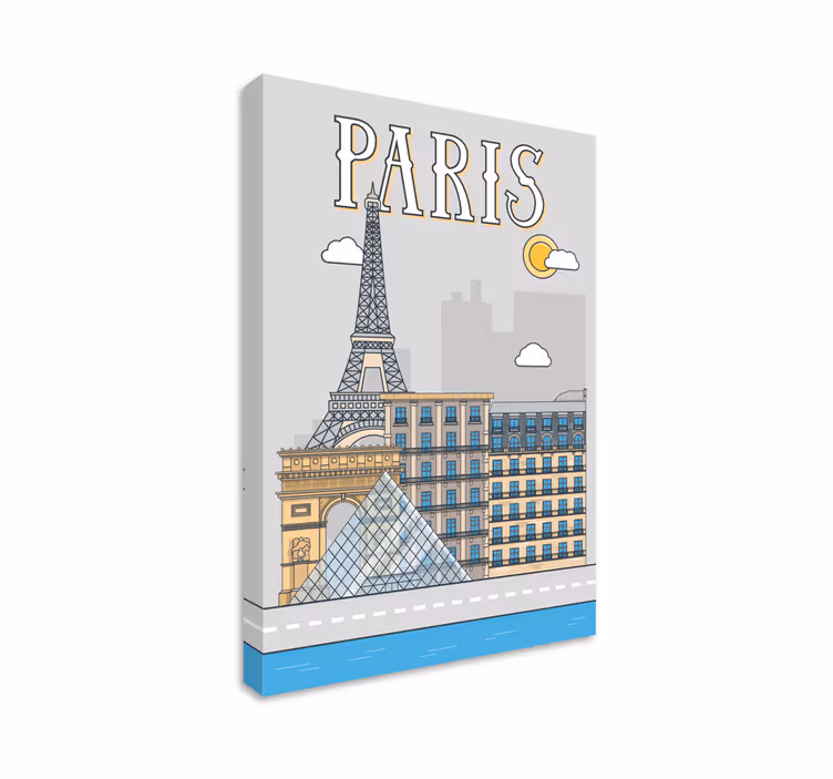 Leinwandbild paris ist die Hauptstadt von Frankreich und eine der - TenStickers