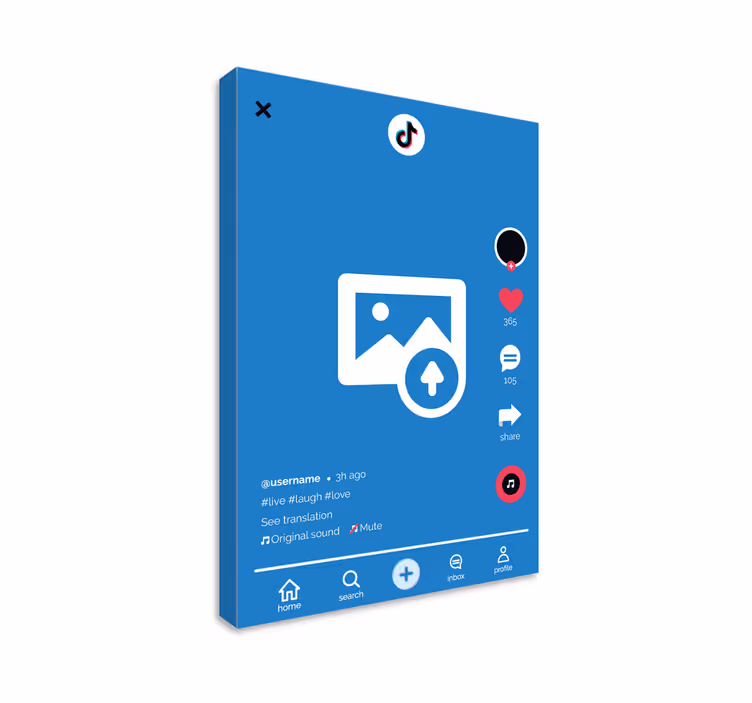 Leinwandbild personalisiert tick tack - TenStickers