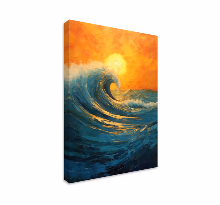 Wandbilder Landschaft sonnenaufgangswelle - TenStickers