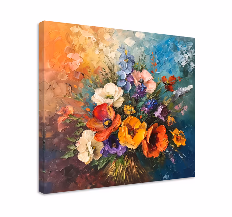 Kunst auf Leinwand blumenstrauß - TenStickers