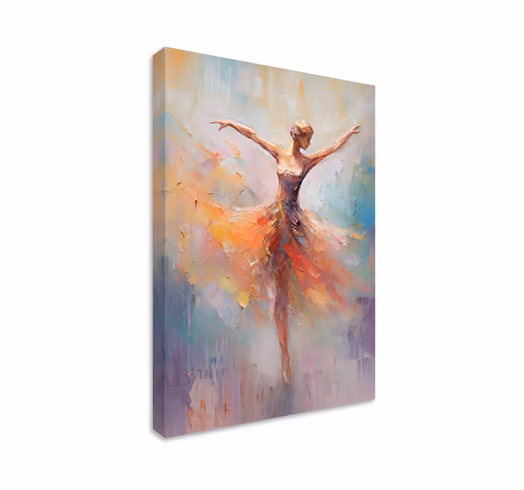 Kunst auf Leinwand balletttänzer - TenStickers