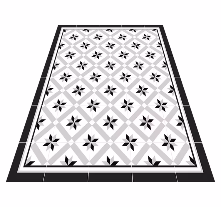 Vinyl Teppich Küche hydraulisch schwarz - TenStickers