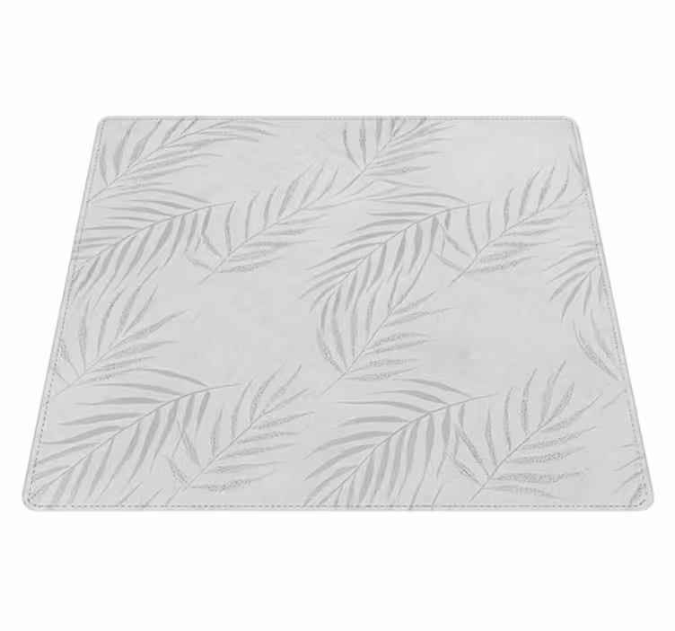 Vinyl Teppich Terrasse dezente palmwedel - TenStickers