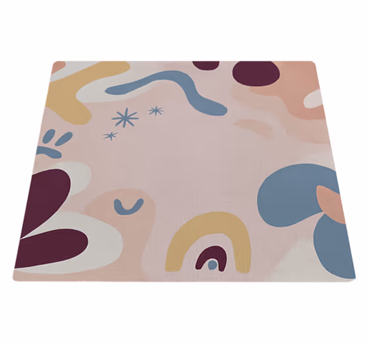 Vinyl Teppich Terrasse abstrakter moderner stoff - TenStickers