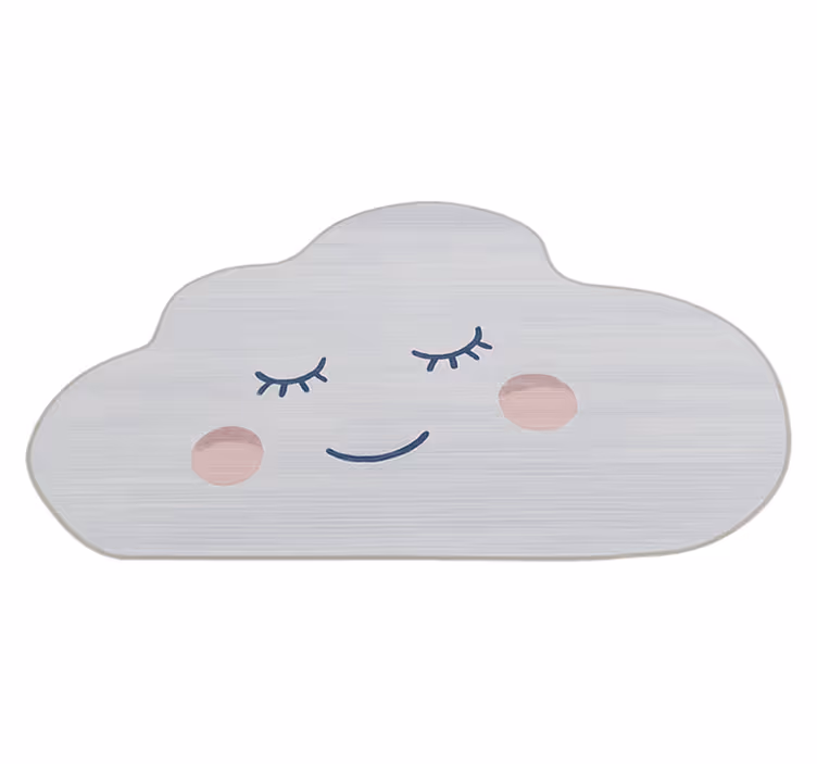 Vinyl Teppich kindlich nickerchen-wolkendesign - TenStickers