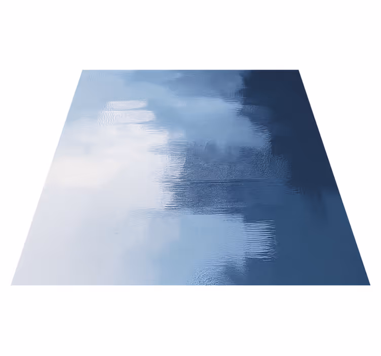 Vinyl Teppich blau abstrakte expressionistische kunst - TenStickers
