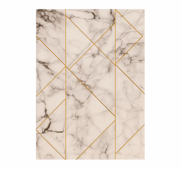 Vinyl Teppich Marmor gitter elegantes design - TenStickers
