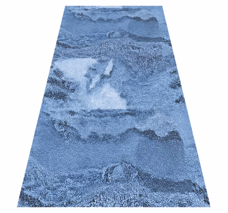 Vinyl Teppich Marmor tiefblaue textur - TenStickers