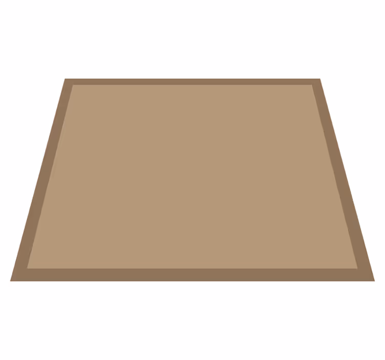 Vinyl Teppich Esszimmer schlichte jute-optik - TenStickers
