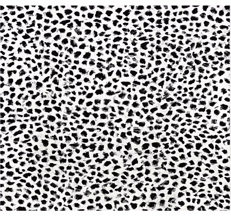 Vinyl Teppich Esszimmer monochromer leopardenmuster - TenStickers