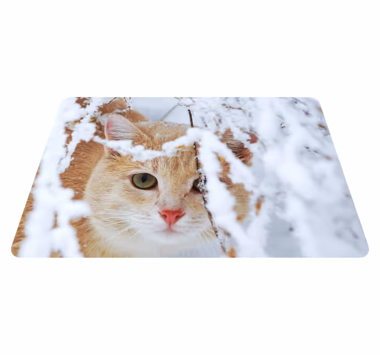 Vinyl teppich tiere katze mit stalaktit - TenStickers