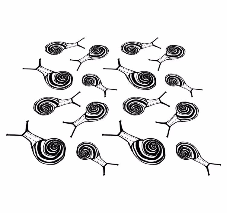 Vinyl teppich tiere schnecken set - TenStickers